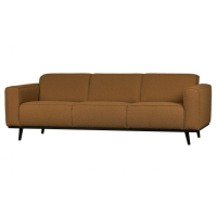 WOOOD Statement 3-zitsbankn 230 cm Bouclé Butter